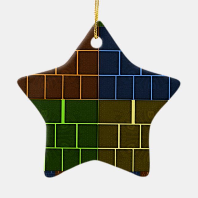 Wall canvas ceramic tree decoration (Front)