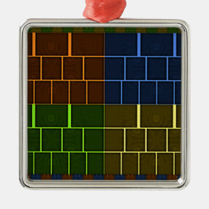 Wall canvas metal tree decoration