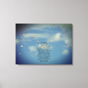  WALL CANVAS OLD SAILOR POEM STYLE  PRINT