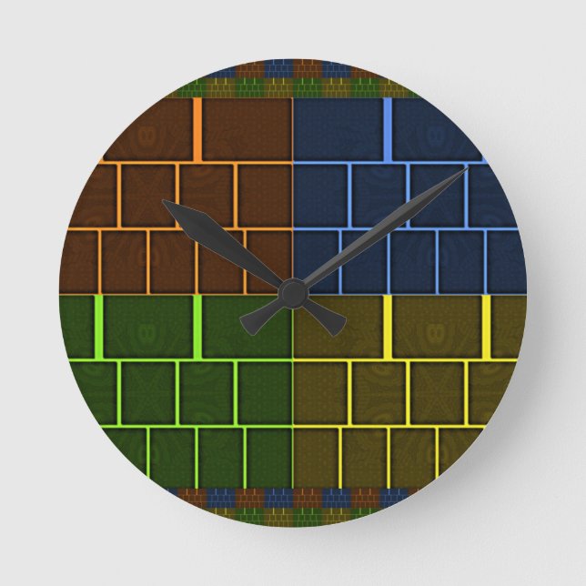 Wall canvas round clock (Front)