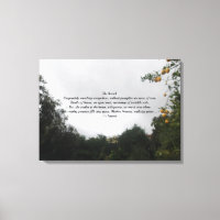 WALL CANVAS THE SEARCH POEM STYLE
