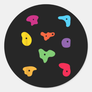 Wall Climbing Indoor Rock Climbers Action Sports A Classic Round Sticker