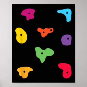 Wall Climbing Indoor Rock Climbers Action Sports A Poster