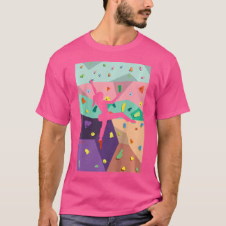 Wall Climbing Indoor Rock Climbers Action Sports A T-Shirt