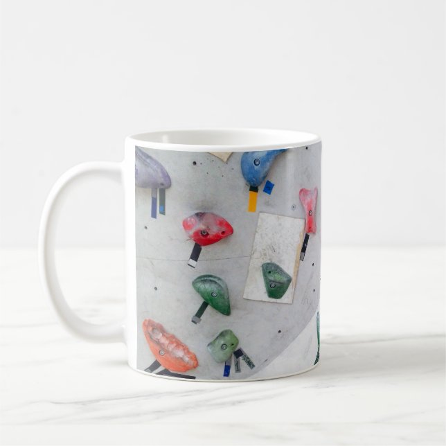 Wall climbing indoor wall coffee mug (Left)