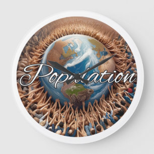 Wall Clock, 10.75" Round Acrylic Large Clock