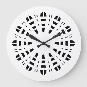 Wall Clock, An elegant black white classic design Large Clock