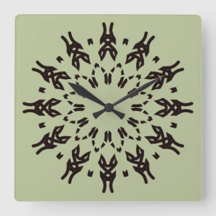 Wall Clock, An elegant multicolor classic design S Square Wall Clock