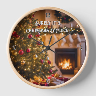 Wall Clock. Christmas O’Clock! Clock