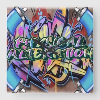 Wall Clock graffiti