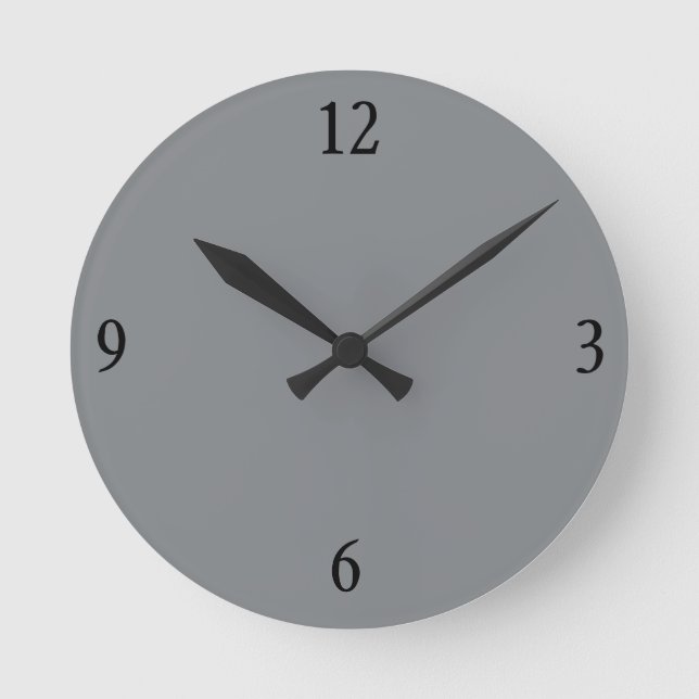 Wall Clock in Grey (Front)