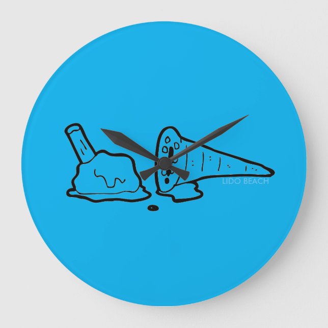 Wall Clock: LIDO Scoops Large Clock (Front)