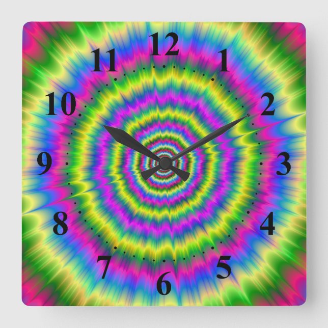 Wall Clock  Neon Explosion (Front)