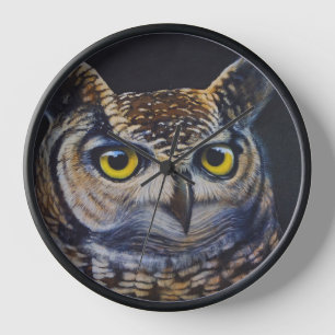 Wall Clock Owl