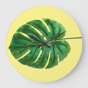 Wall Clock Plant Art