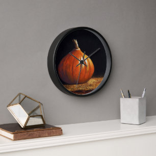 Wall Clock Pumpkin
