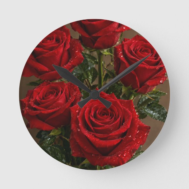 Wall Clock Roses (Front)