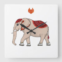 Wall Clock Thai elephant.