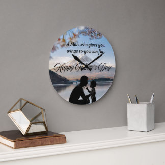Wall clock with Father's Day Theme