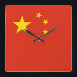 Wall Clock with Flag of China<br><div class="desc">Add a touch of Chinese pride to your home décor with our elegant wall clock featuring the flag of China! This beautifully designed wall clock is more than just a functional timepiece; it’s a celebration of China’s rich cultural heritage. The iconic flag of China is boldly displayed on the clock...</div>