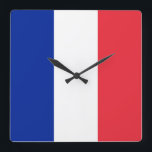 Wall Clock with Flag of France<br><div class="desc">Add a touch of French elegance to your home with this sophisticated wall clock featuring the flag of France! Crafted with meticulous attention to detail, this wall clock is more than just a timepiece; it's a celebration of French heritage and cultural pride. The design proudly showcases the iconic flag of...</div>