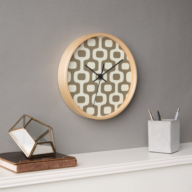 Wall Clock with Geometric Modern Graphic Pattern (Office)