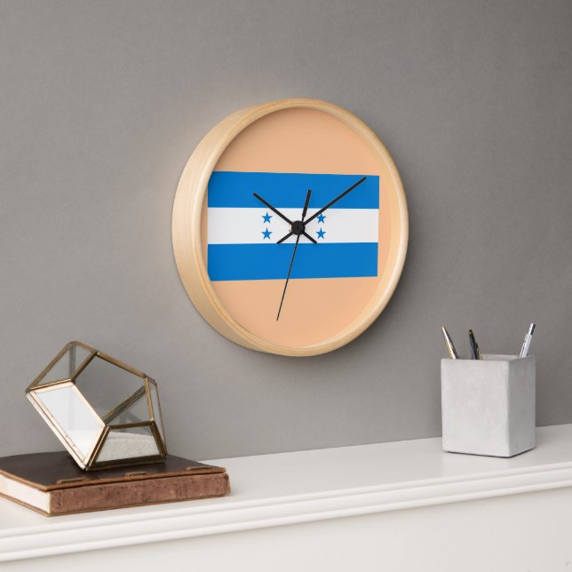 Wall Clock with Honduras Flag (Office)