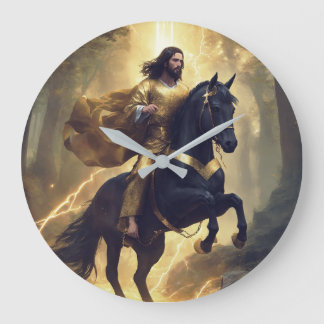 Wall Clock with Horse Image