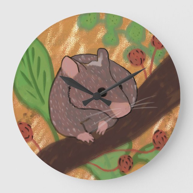 Wall clock with mouse design (Front)