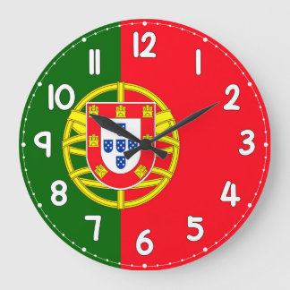 Wall Clock with Portugal Flag - Flag of Portugal