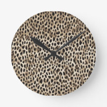 Wall Clock with Skin Background Design