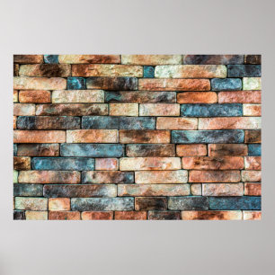 Wall damme stonewall pattern poster