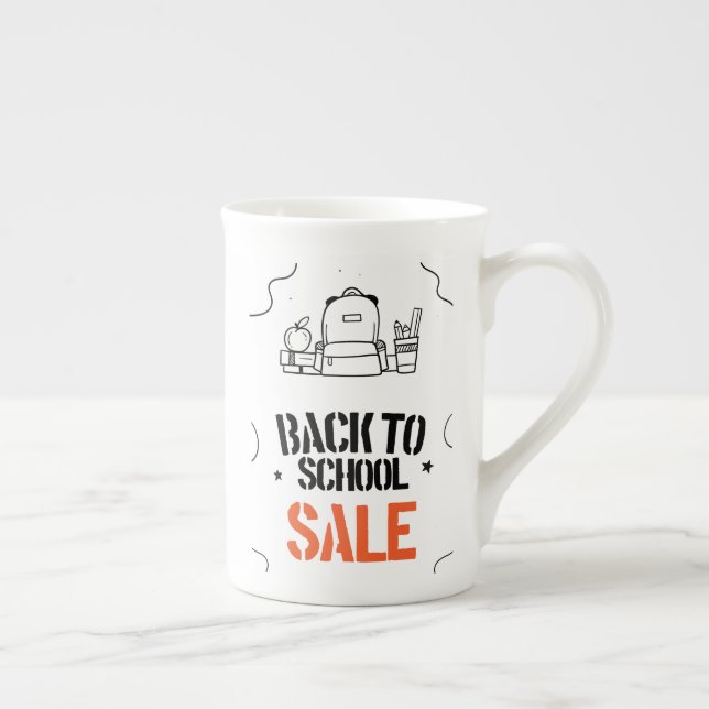 Wall Decal Bone China Mug (Right)