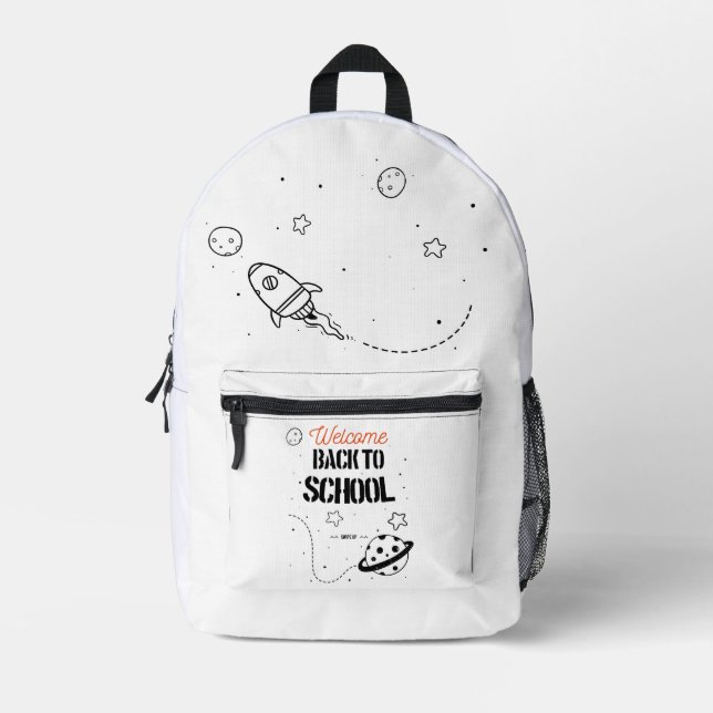 Wall Decal Printed Backpack (Front)