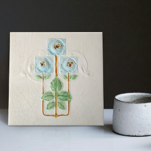 Wall Decor Art Nouveau Vintage Antique Peranakan C Tile