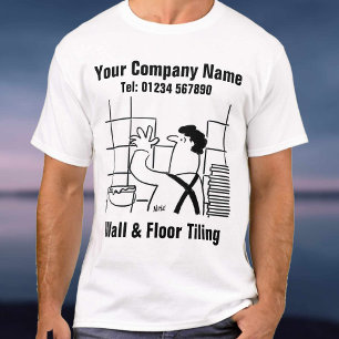 Wall & Floor Tiling Cartoon T-Shirt