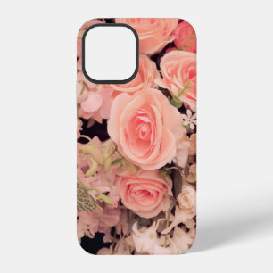 Wall flowers retro texture - Vintage Effect filter iPhone 12 Case