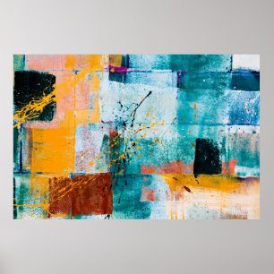 Wall graffiti on streets of west Los Angeles, CA o Poster