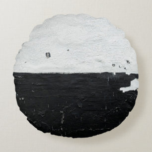 Wall grunge old dirty texture round cushion