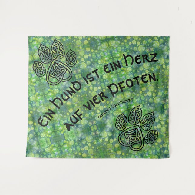wall hanging Celtic with slogan Tapestry (Front (Horizontal))