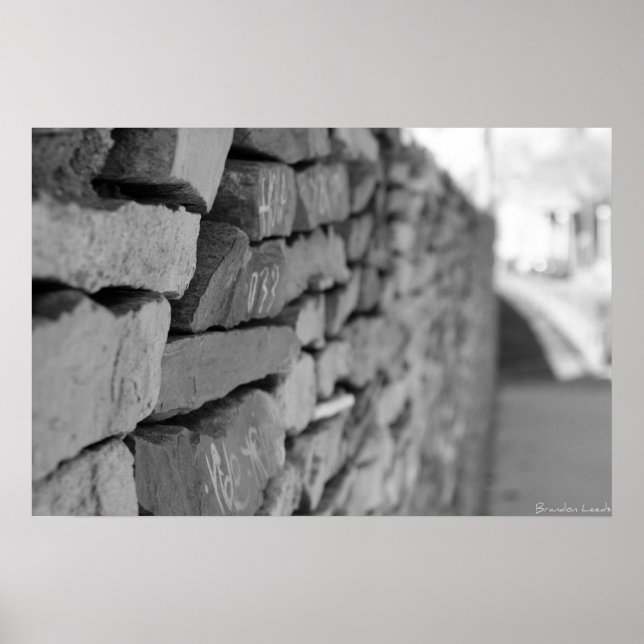 Wall in Barcelona Poster (Front)