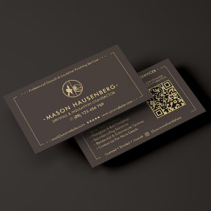 Wall Insulation Ceiling Contractor Espresso Business Card