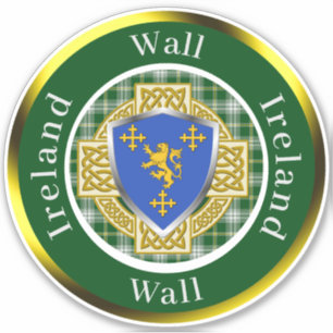 Wall Irish Shield/Celtic Cross Personalised