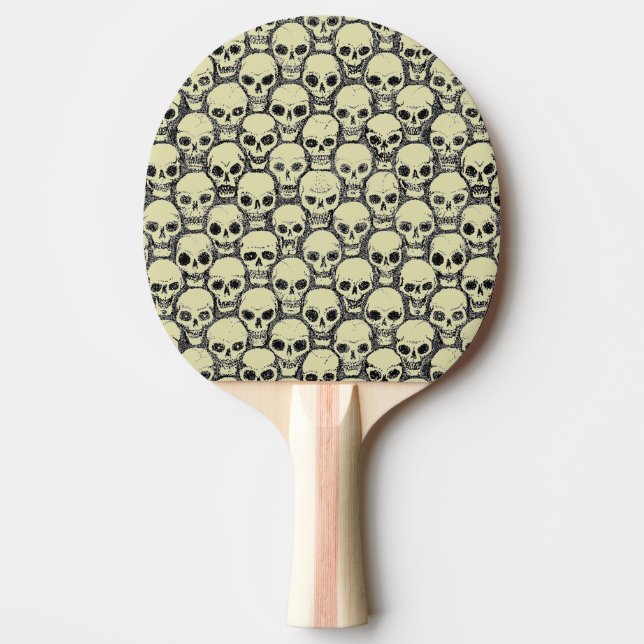 Wall o’ Skulls Ping Pong Paddle (Front)