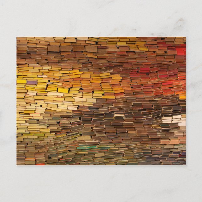 Wall of Books Postcard (Front)