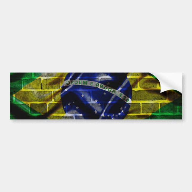 wall of Brazil Bumper Sticker (Front)