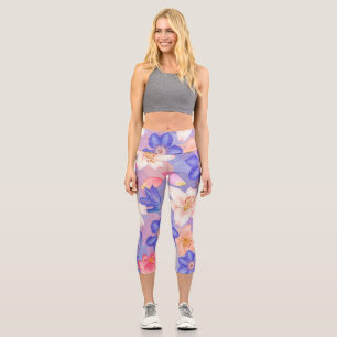 Wall of Flowers Capri Leggings