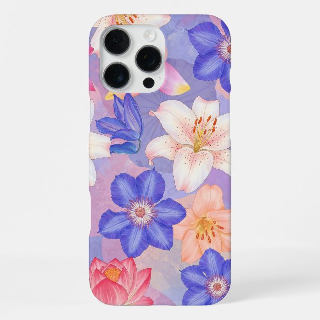 Wall of Flowers iPhone Case (Back)