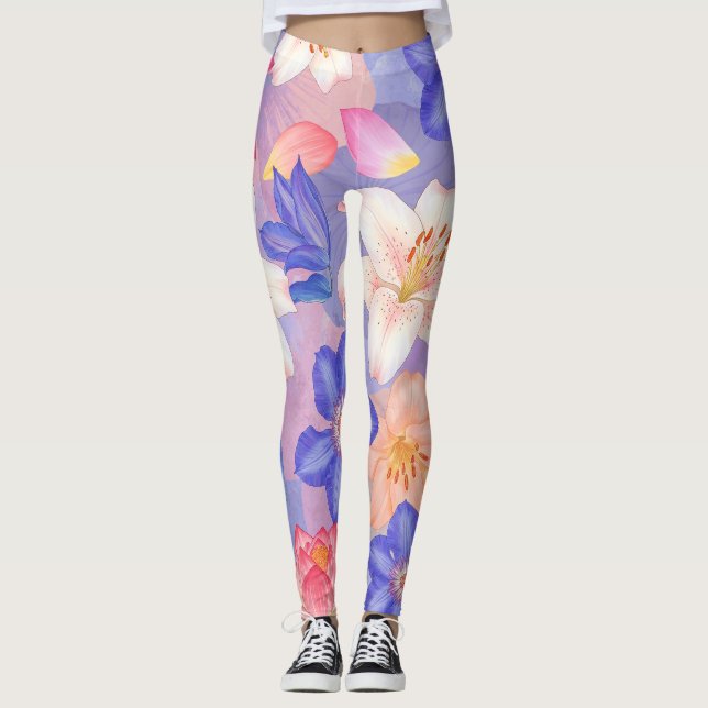 Wall of Flowers Leggings (Front)