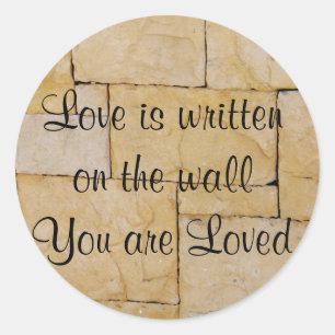 Wall of Hope_ Classic Round Sticker